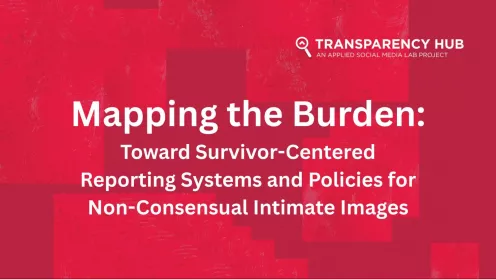 White Paper: Mapping the Burden: Toward Survivor-Centered Reporting Systems and Policies for Non-Consensual Intimate Images